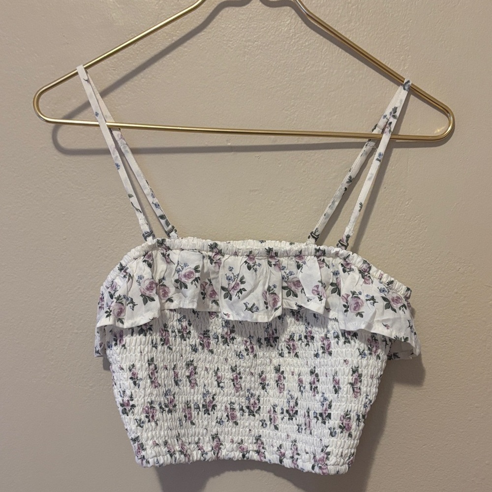 Hollister Floral Smocked Camisole